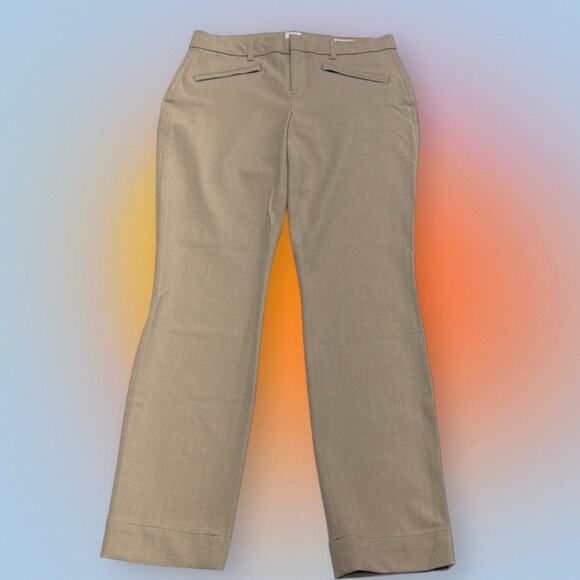 GAP Women’s 2 SIGNATURE SKINNY ANKLE Dressy Linen Blend Pant - Picture 2 of 4